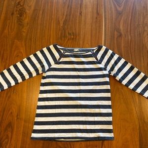 J. Crew 3/4 Sleeve Stripe Shirt